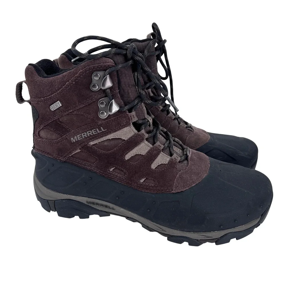 Merrell Moab Polar Waterproof Hiking Boots Mens 10 Espresso J21147